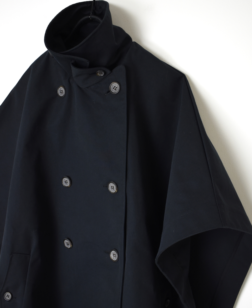 NMPA2451LP(ケープ) COTTON DOUBLE BREASTED CAPE