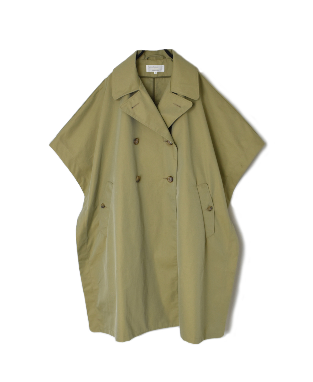 NMPA2451GV(ケープ) GABARDINE COTTON DOUBLE BREASTED CAPE