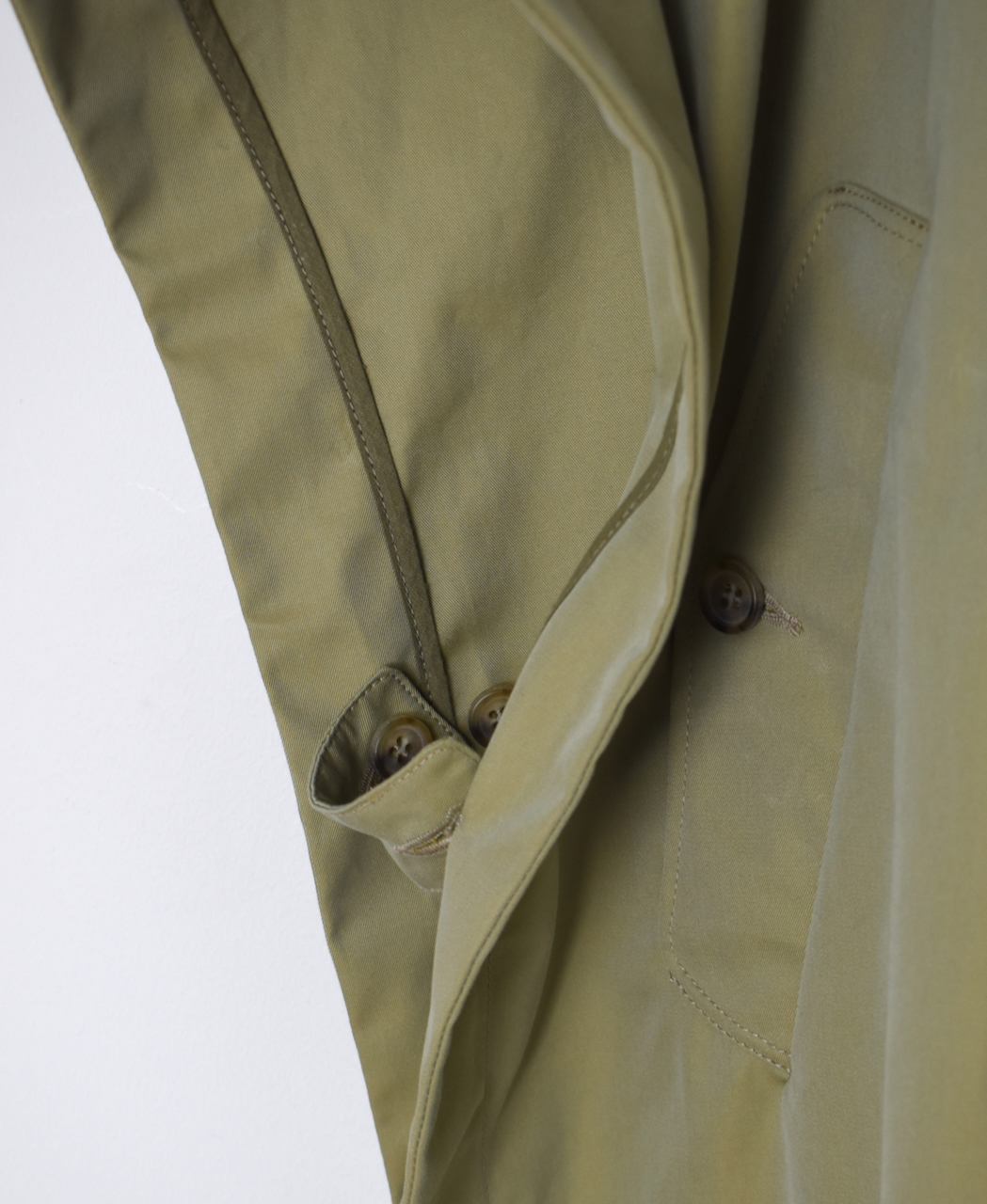 NMPA2451GV(ケープ) GABARDINE COTTON DOUBLE BREASTED CAPE