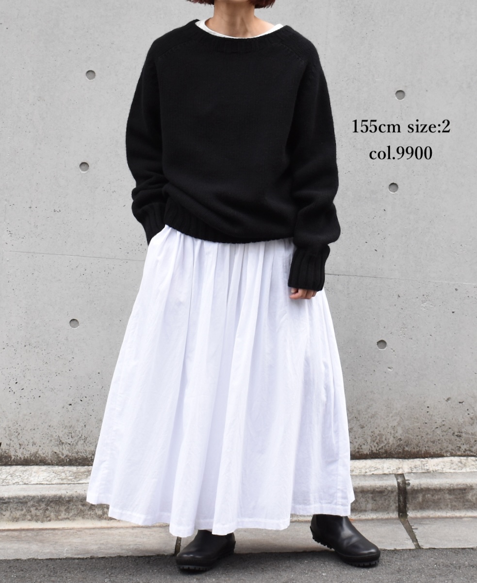 JNAMP2471(ニット) GEELONG LAMBSWOOL 2.5GG CREW NECK SADDLE