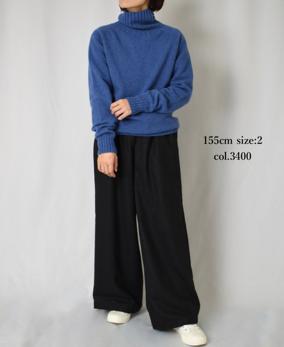 JNAMP1651 (ニット) GEELONG LAMBSWOOL POLO NECK SADDLE JNAMP1651 (ニット) GEELONG LAMBSWOOL POLO NECK SADDLE