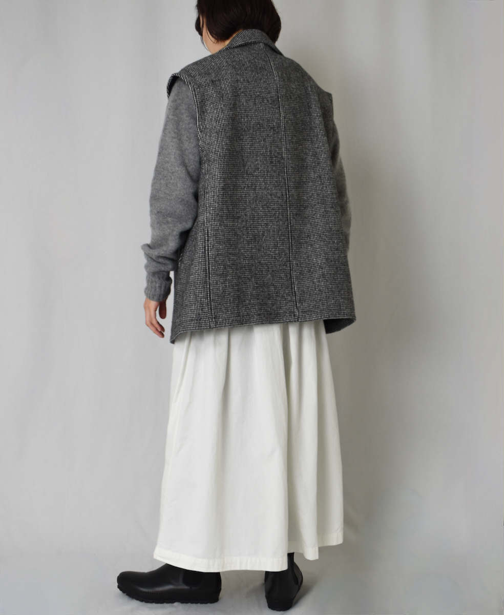 PNAM2461S(ベスト) MELTON DOUBLE BRESTED VEST WITH LINING