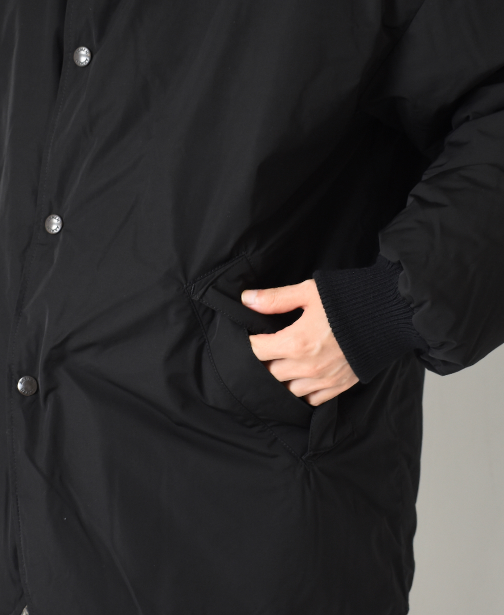 NAM2462(ジャケット) POLY×COTTON REVERSIBLE DOWN SNAP FRONT HOODED JACKET