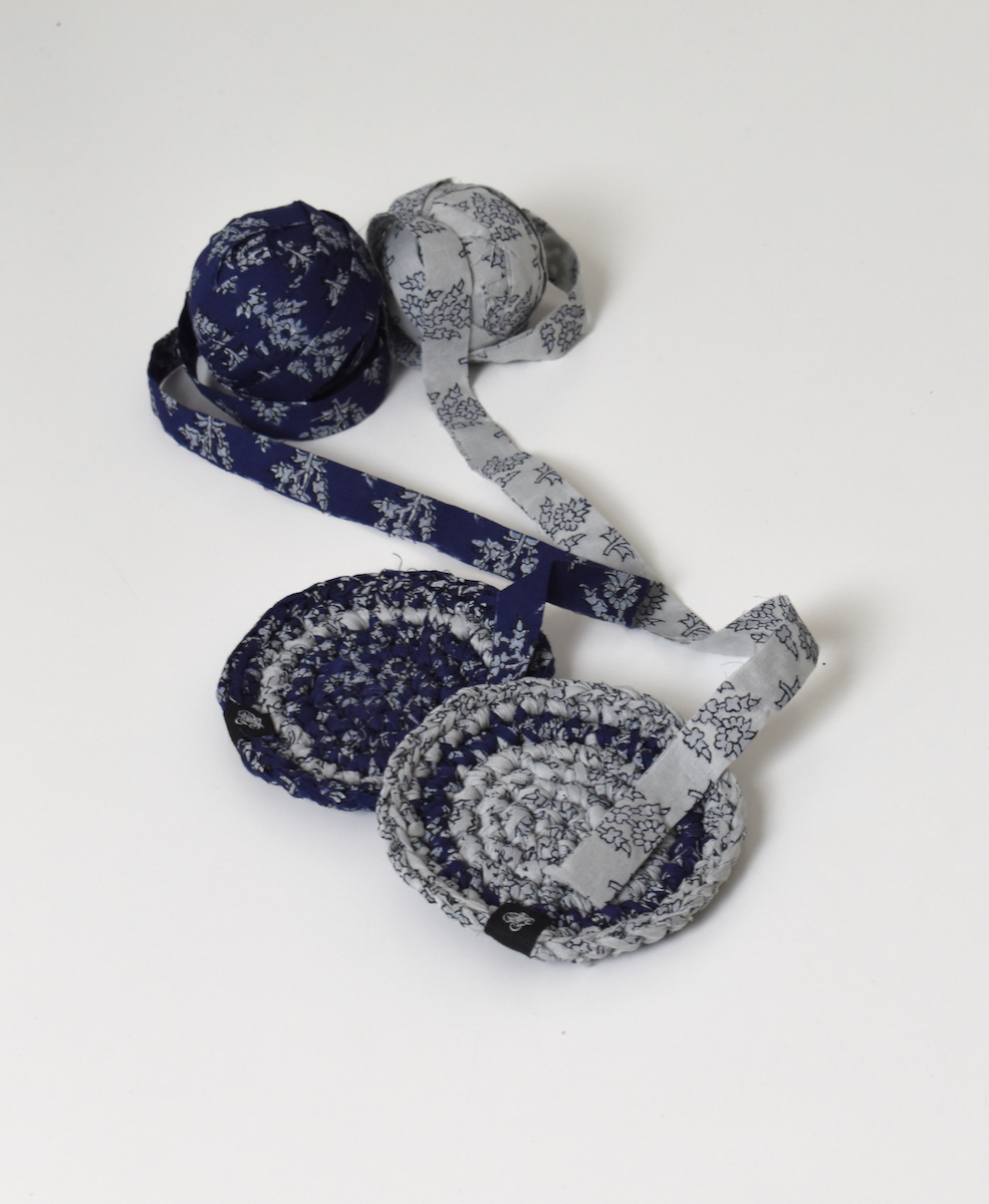 ●ZMD0404(コースター) COTTON  BLOCK PRINT COASTER (2SET)