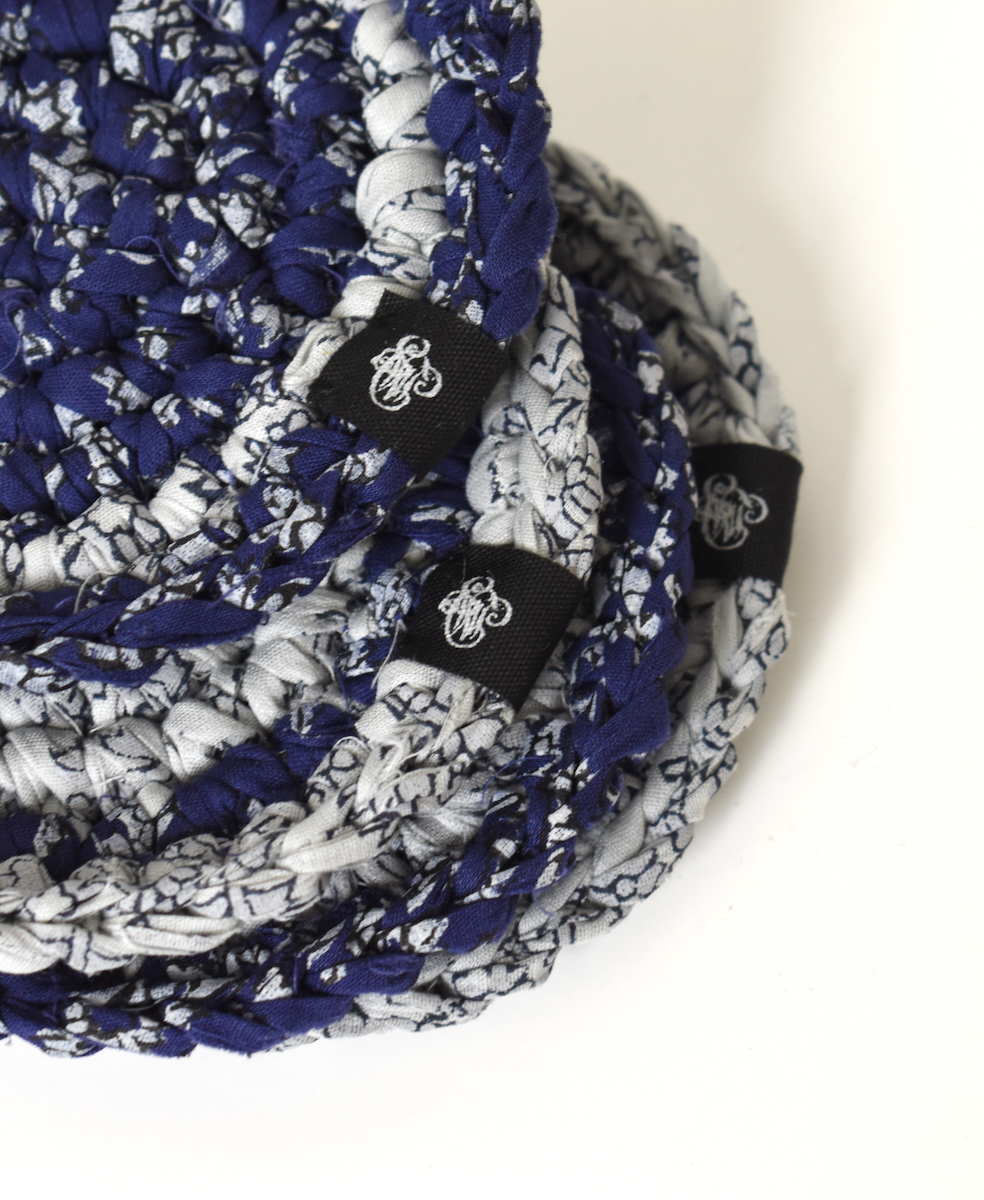 ●ZMD0404(コースター) COTTON  BLOCK PRINT COASTER (2SET)