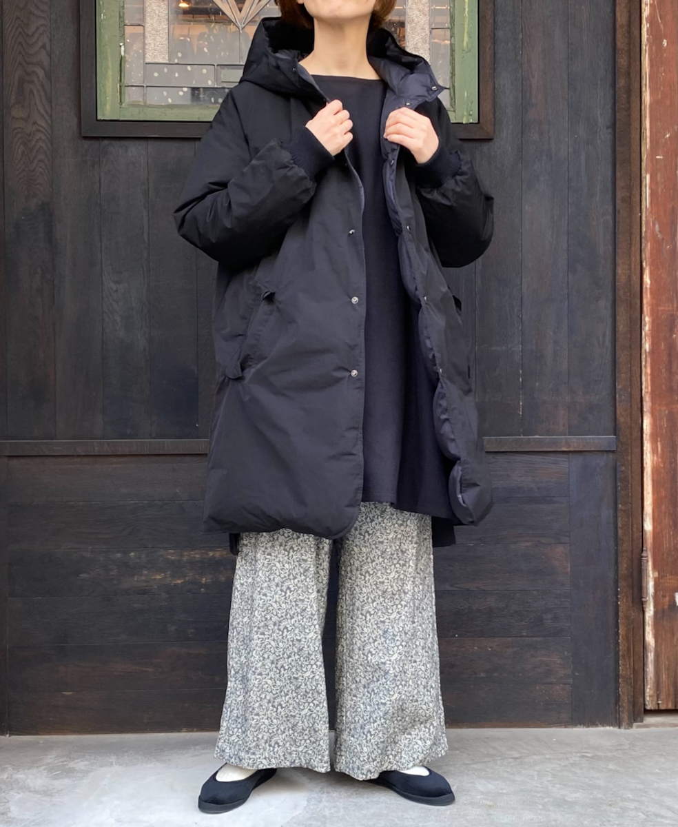 NAM2463 (コート) POLY×COTTON REVERSIBLE DOWN SNAP FRONT HOODED MIDI COAT