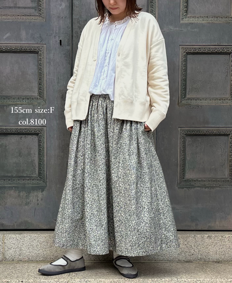 GNSL24553(カーディガン) FRENCH TERRY V-NECK 1BUTTON CARDIGAN