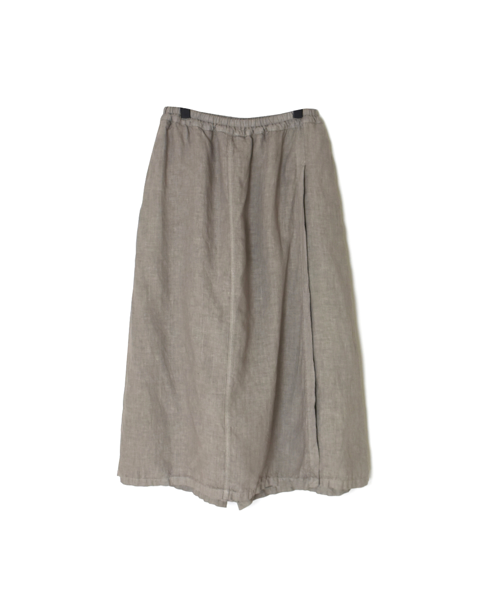 NAM2411LP (キュロットスカート) LINEN PLAIN (OVERDYE) WRAP CULOTTES