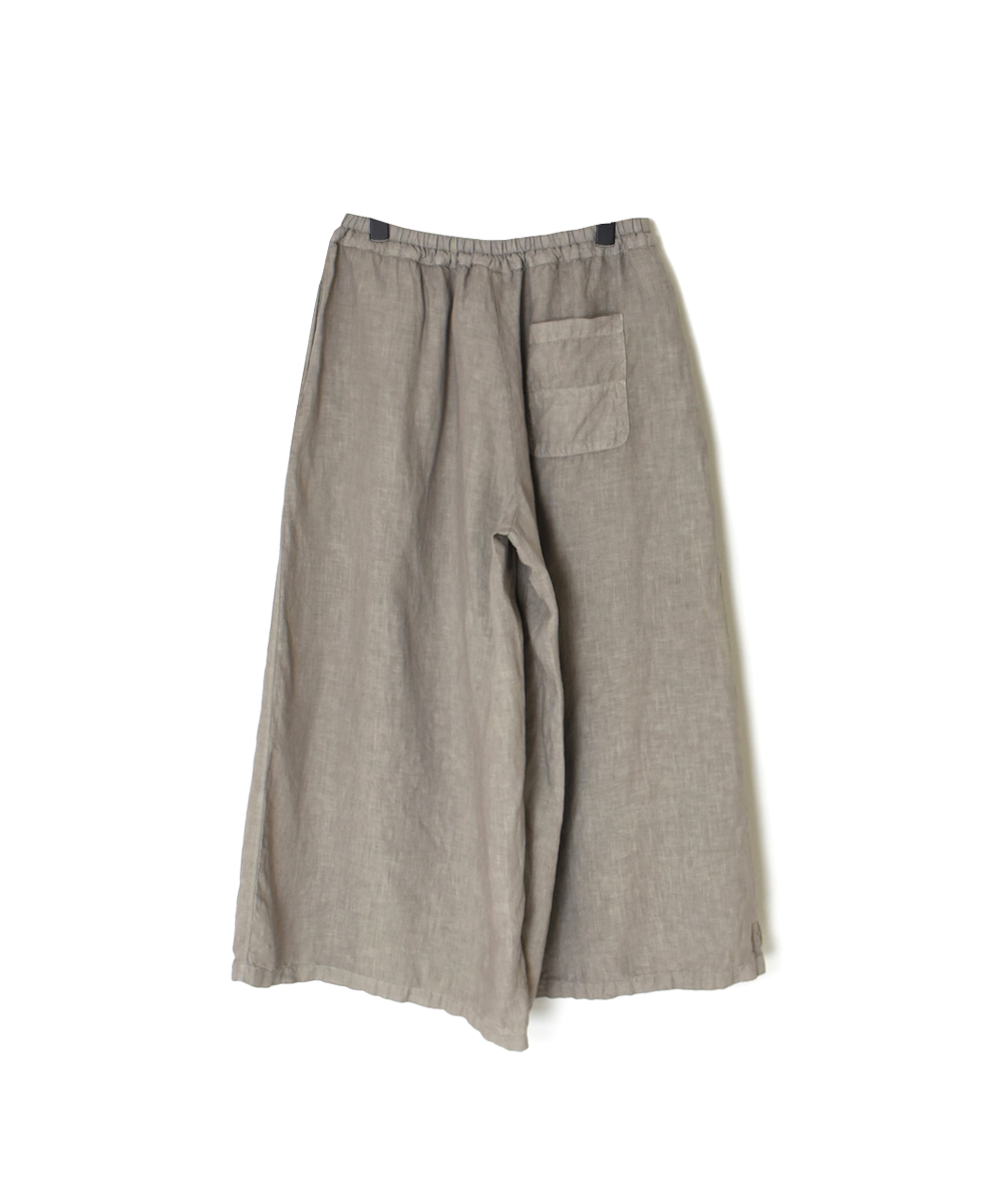 ●NAM2411LP (キュロットスカート) LINEN PLAIN (OVERDYE) WRAP CULOTTES