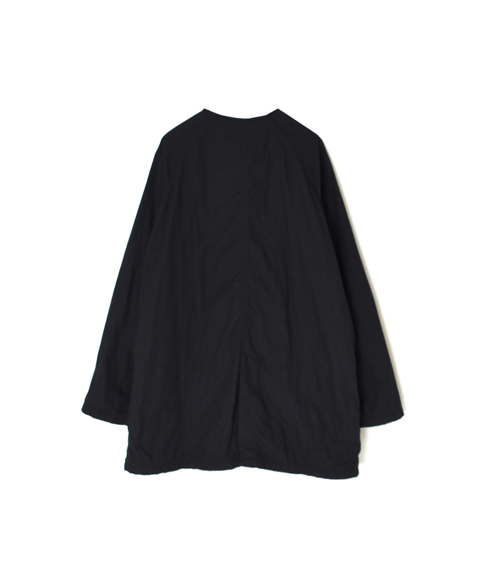 NMDS24631W(コート) 40s ORGANIC POPLIN RAGLAN SHORT COAT WITH VERTICAL STITCH