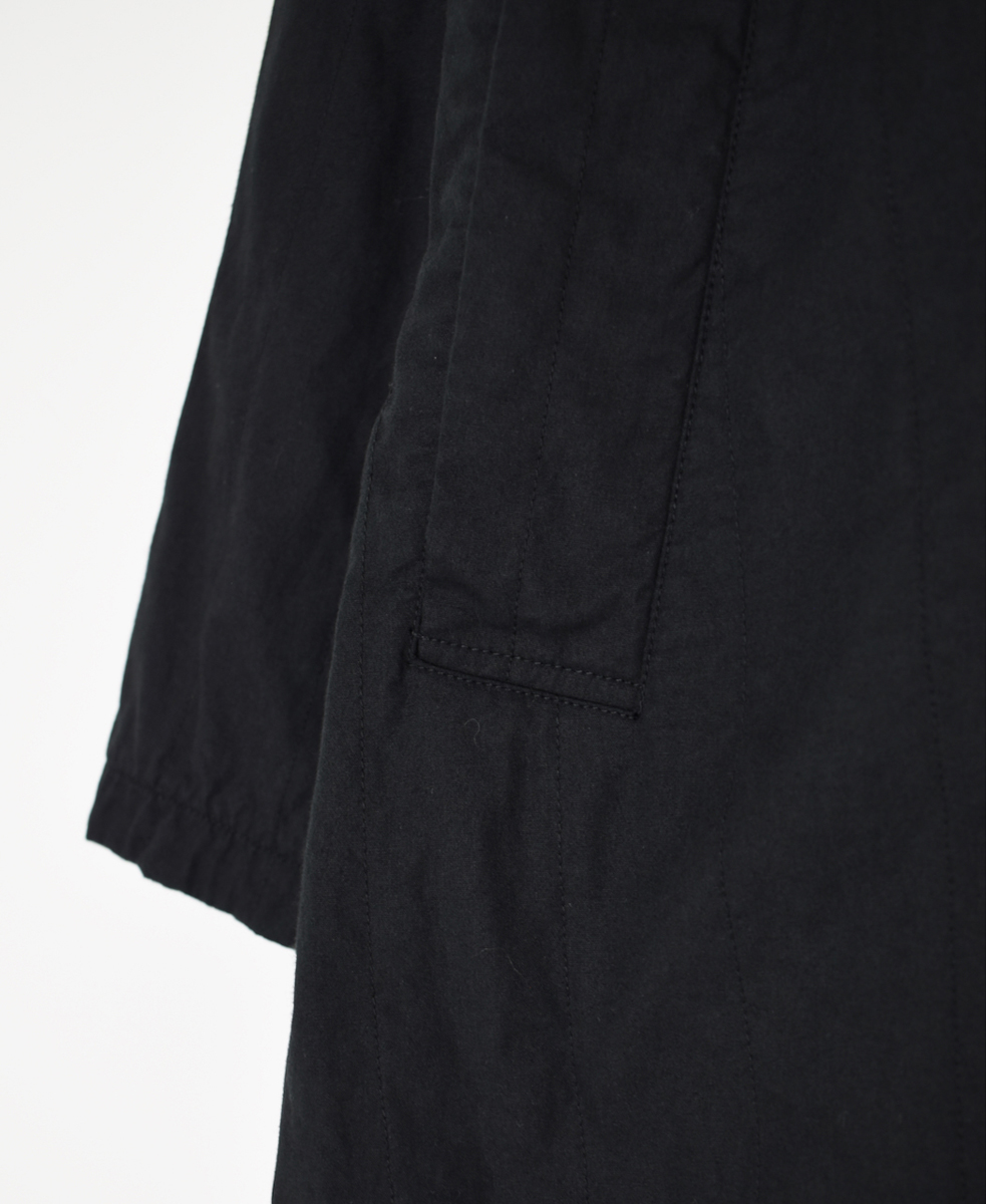 NMDS24631W(コート) 40s ORGANIC POPLIN RAGLAN SHORT COAT WITH VERTICAL STITCH