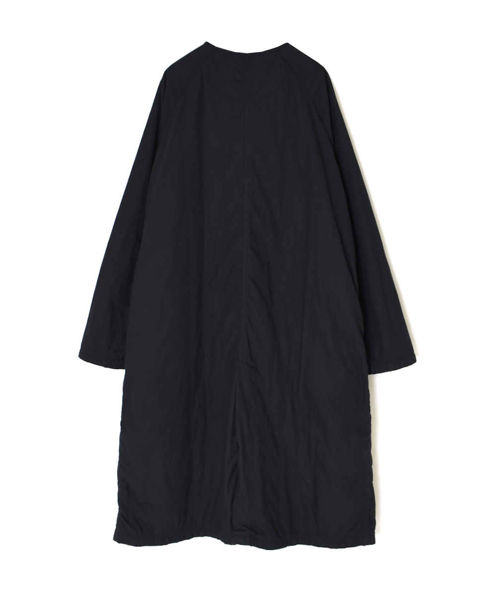 NMDS24632W(コート) 40s ORGANIC POPLIN RAGLAN COAT WITH VERTICAL STITCH