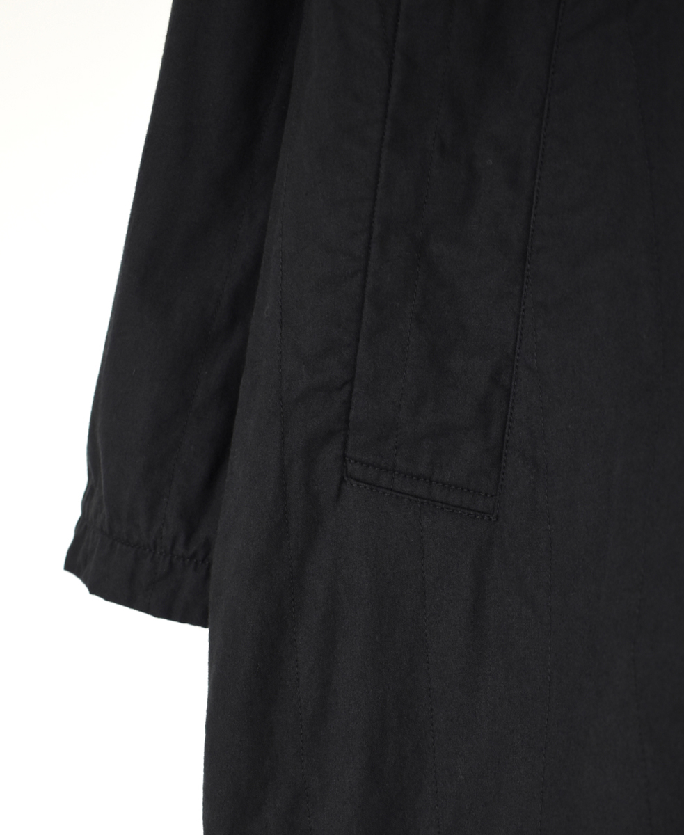 NMDS24632W(コート) 40s ORGANIC POPLIN RAGLAN COAT WITH VERTICAL STITCH