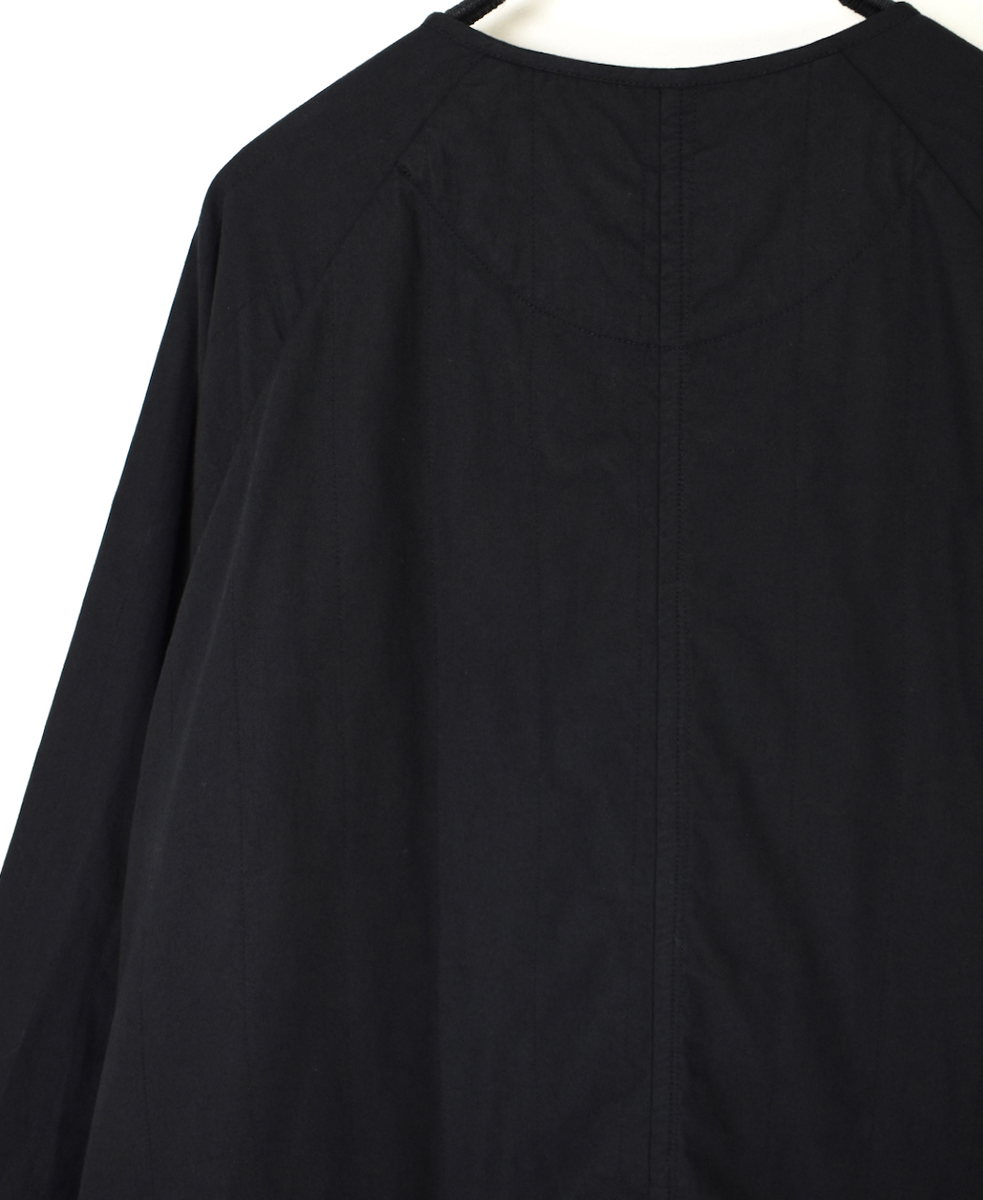 NMDS24632W(コート) 40s ORGANIC POPLIN RAGLAN COAT WITH VERTICAL STITCH
