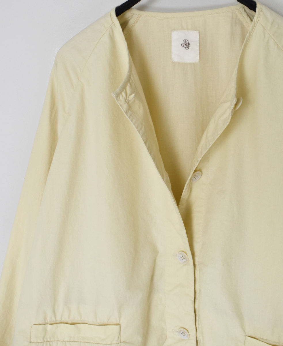 NMDS24633W(ジャケット) 40s ORGANIC POPLIN RAGLAN STRING JACKET
