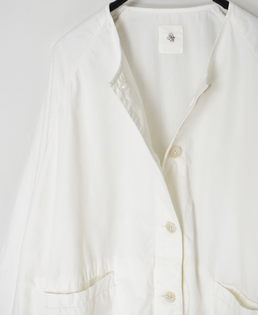 NMDS24633W(ジャケット) 40s ORGANIC POPLIN RAGLAN STRING JACKET