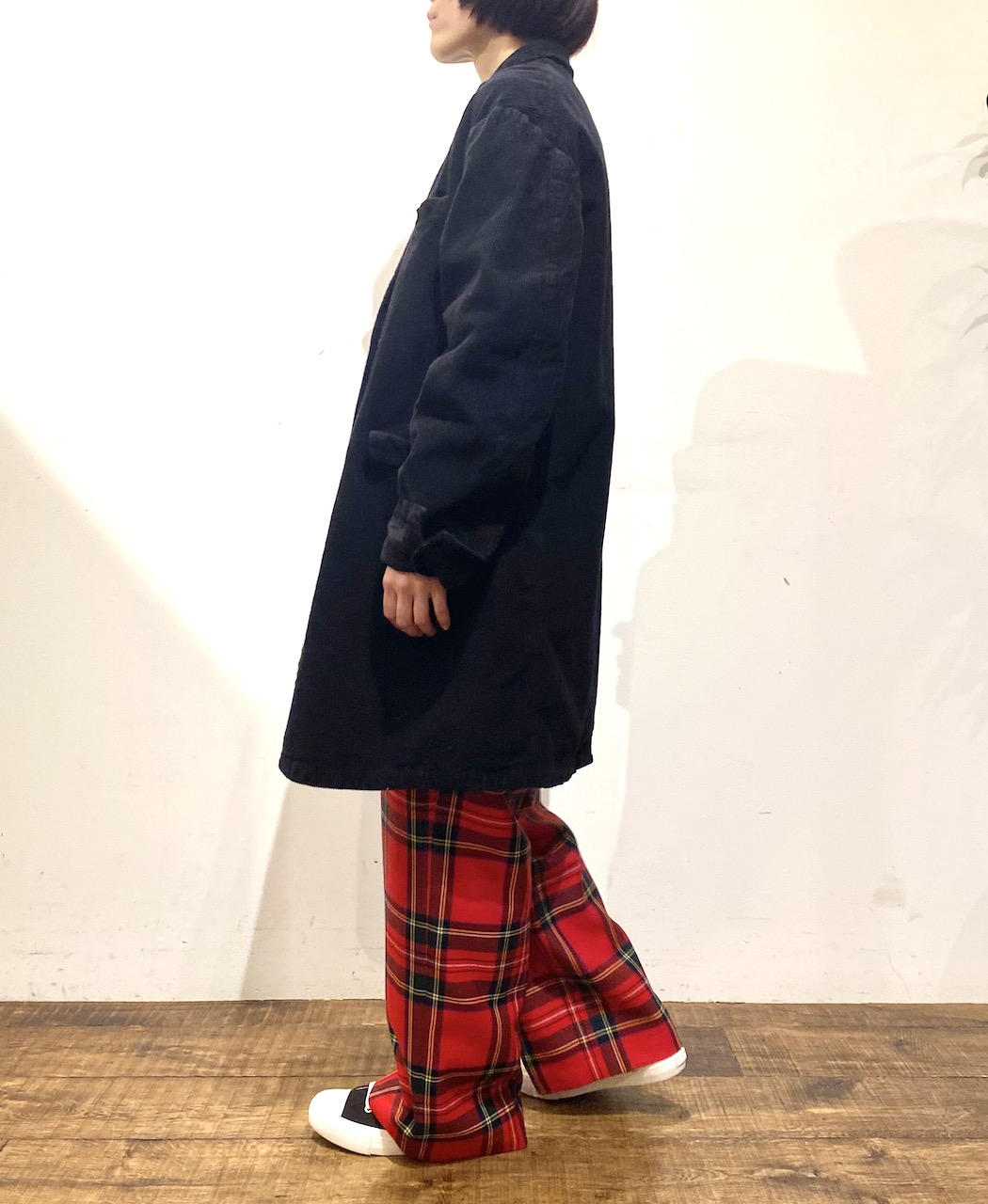 NVL2351C9D (コート) 9WALES CORDUROY/60'S ORGANIC CAMBRIC CENTER VENTS TAILORED COAT