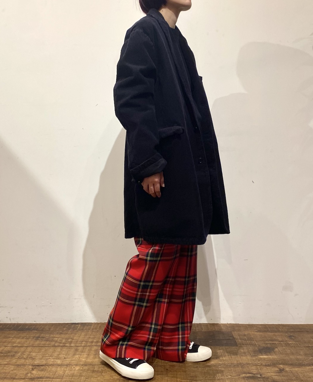 NVL2351C9D (コート) 9WALES CORDUROY/60'S ORGANIC CAMBRIC CENTER VENTS TAILORED COAT