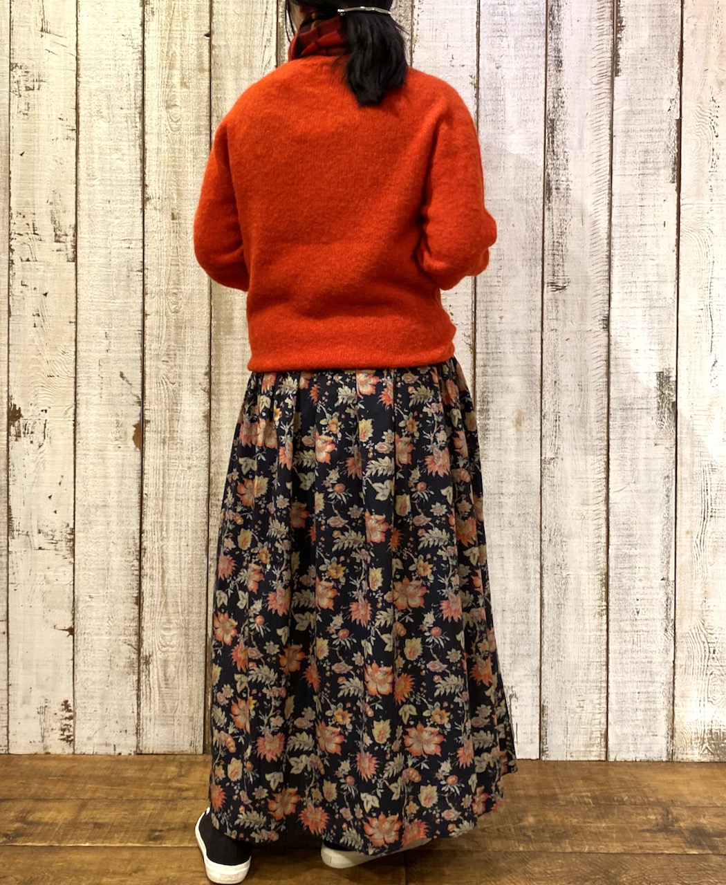 NJT1051(ニット) SHETLAND WOOL PLAIN HEAVY BRUSH SEAM FREE CREW-NECK SADDLE SHOULDER PULLOVER