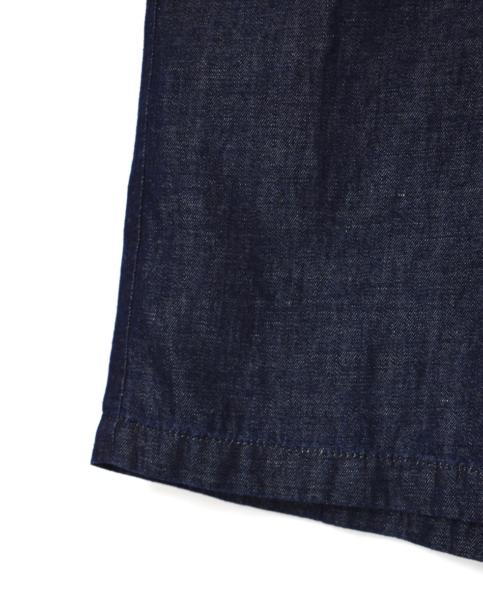 GNMDS2062CL (パンツ) 5.1oz WASHED COTTON / LINEN DENIM WIDE EASY PANTS
