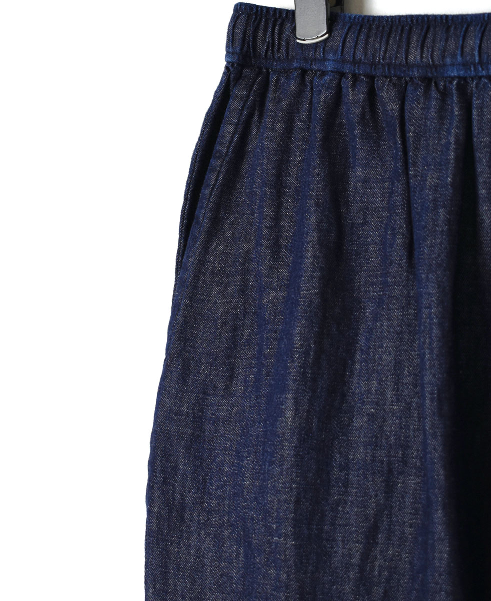 GNMDS2101CL (パンツ) 5.1oz WASHED COTTON / LINEN DENIM EASY TAPERED PANTS