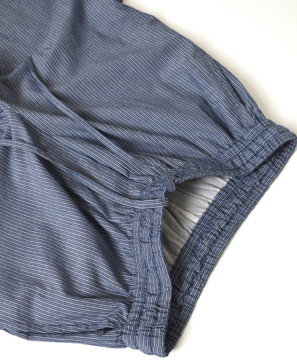 NVL2523(パンツ) POPLIN STRIPE EASY PANTS