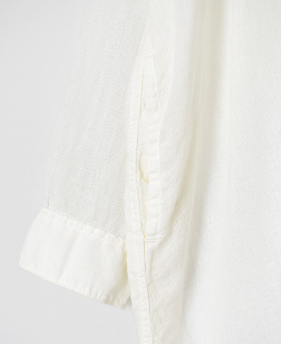 INAM2503G3D(シャツ) 30s GAUZE OVERDYE UTILITY BANDED COLLAR LONG SHIRT