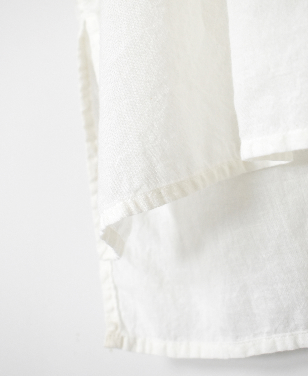 INAM2503G3D(シャツ) 30s GAUZE OVERDYE UTILITY BANDED COLLAR LONG SHIRT