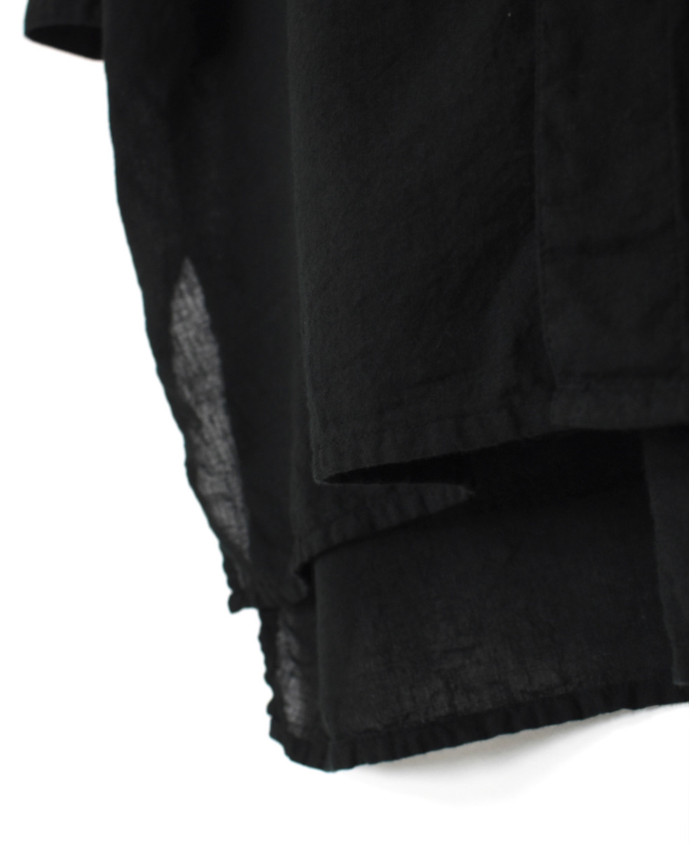 INAM2503G3D(シャツ) 30s GAUZE OVERDYE UTILITY BANDED COLLAR LONG SHIRT