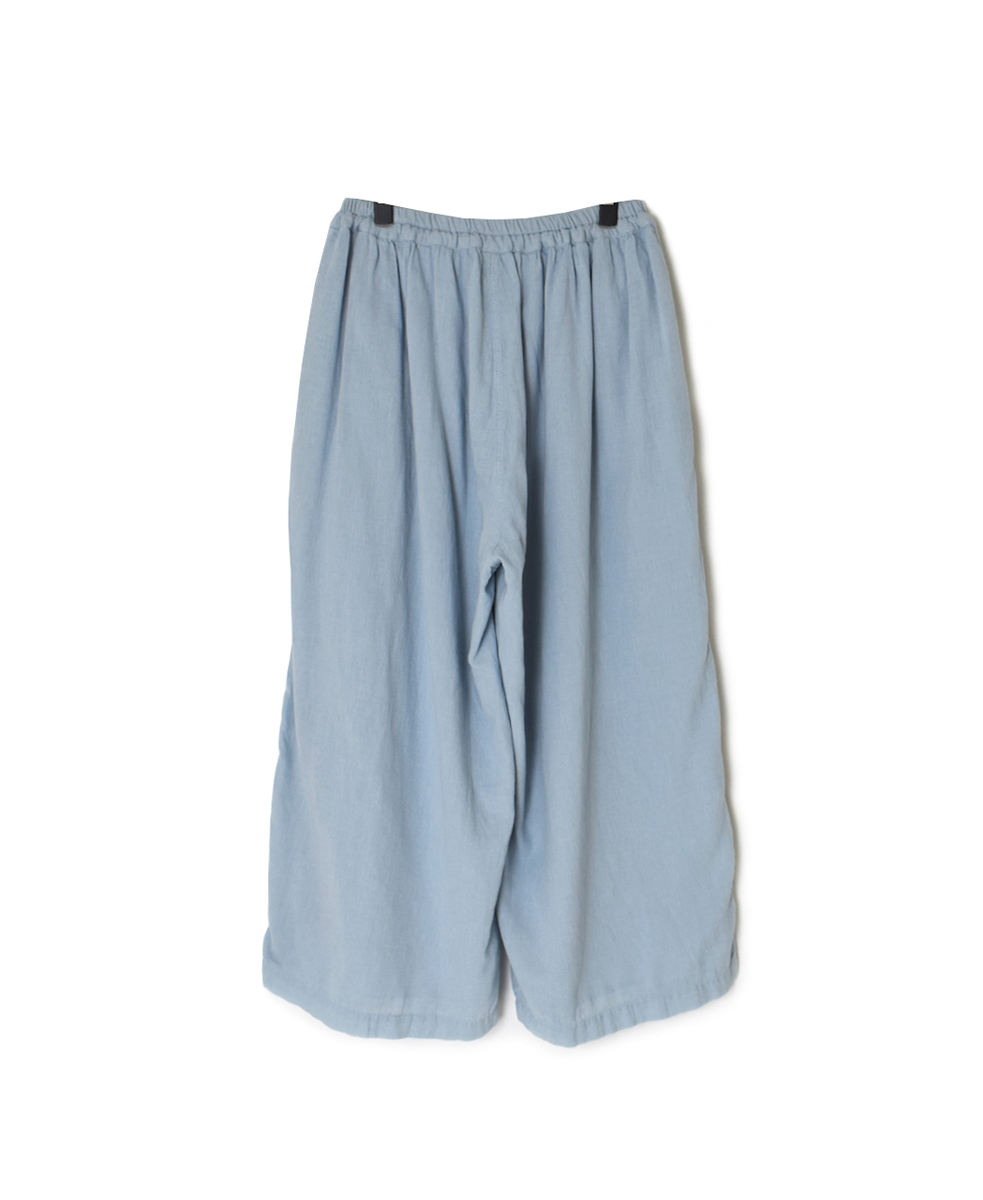 INAM2505G3D(パンツ) 30s GAUZE OVERDYE UTILITY GATHERED EASY PANTS WITH LINING