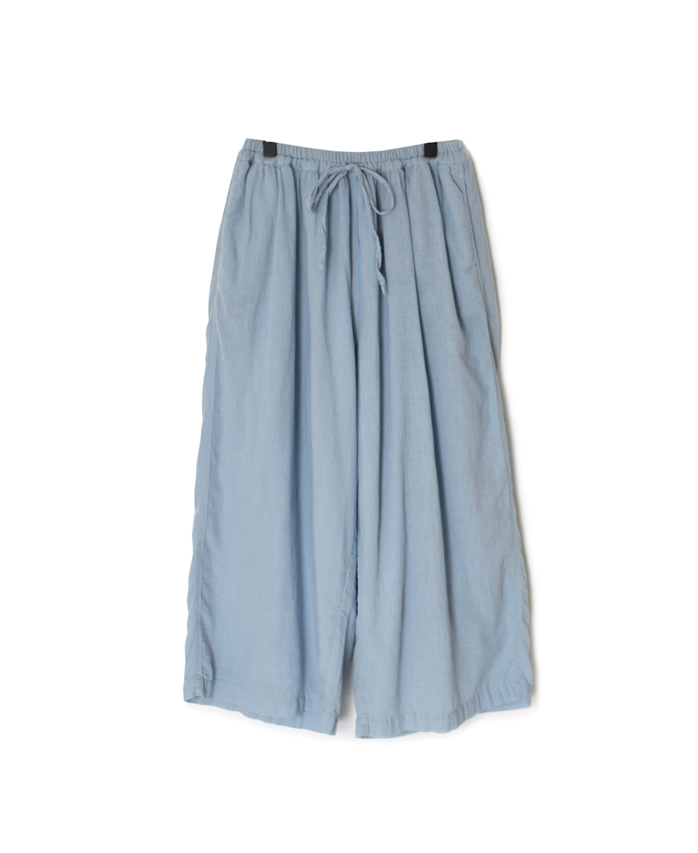 INAM2505G3D(パンツ) 30s GAUZE OVERDYE UTILITY GATHERED EASY PANTS WITH LINING