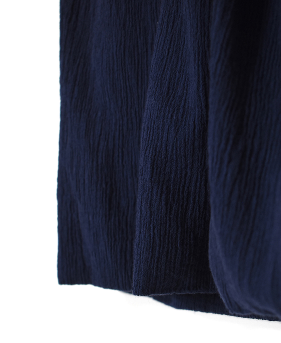 INAM2504GSD(スカート) SINGLE GAUZE STRIPE OVERDYE EASY GATHERED SKIRT
