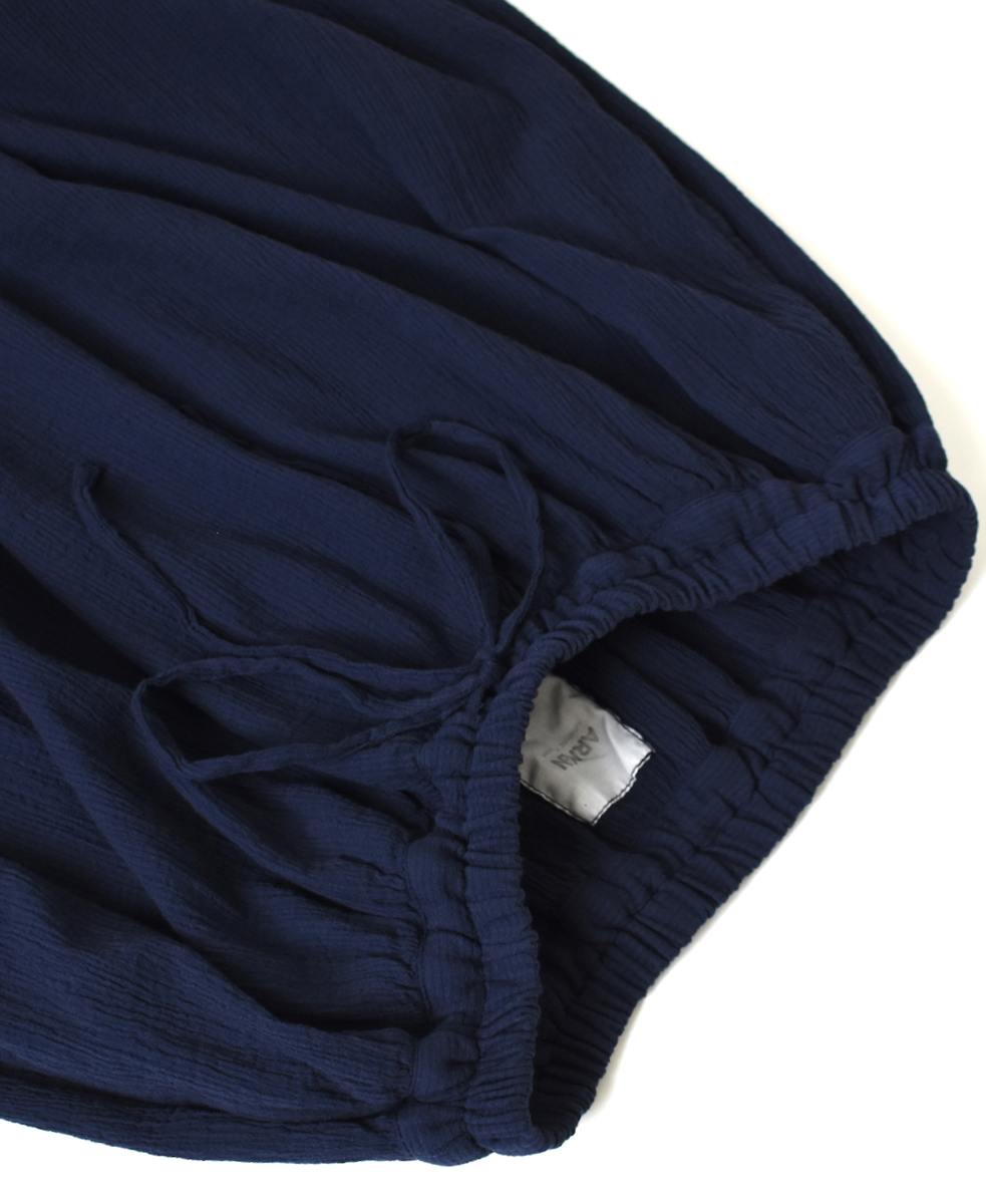 INAM2504GSD(スカート) SINGLE GAUZE STRIPE OVERDYE EASY GATHERED SKIRT