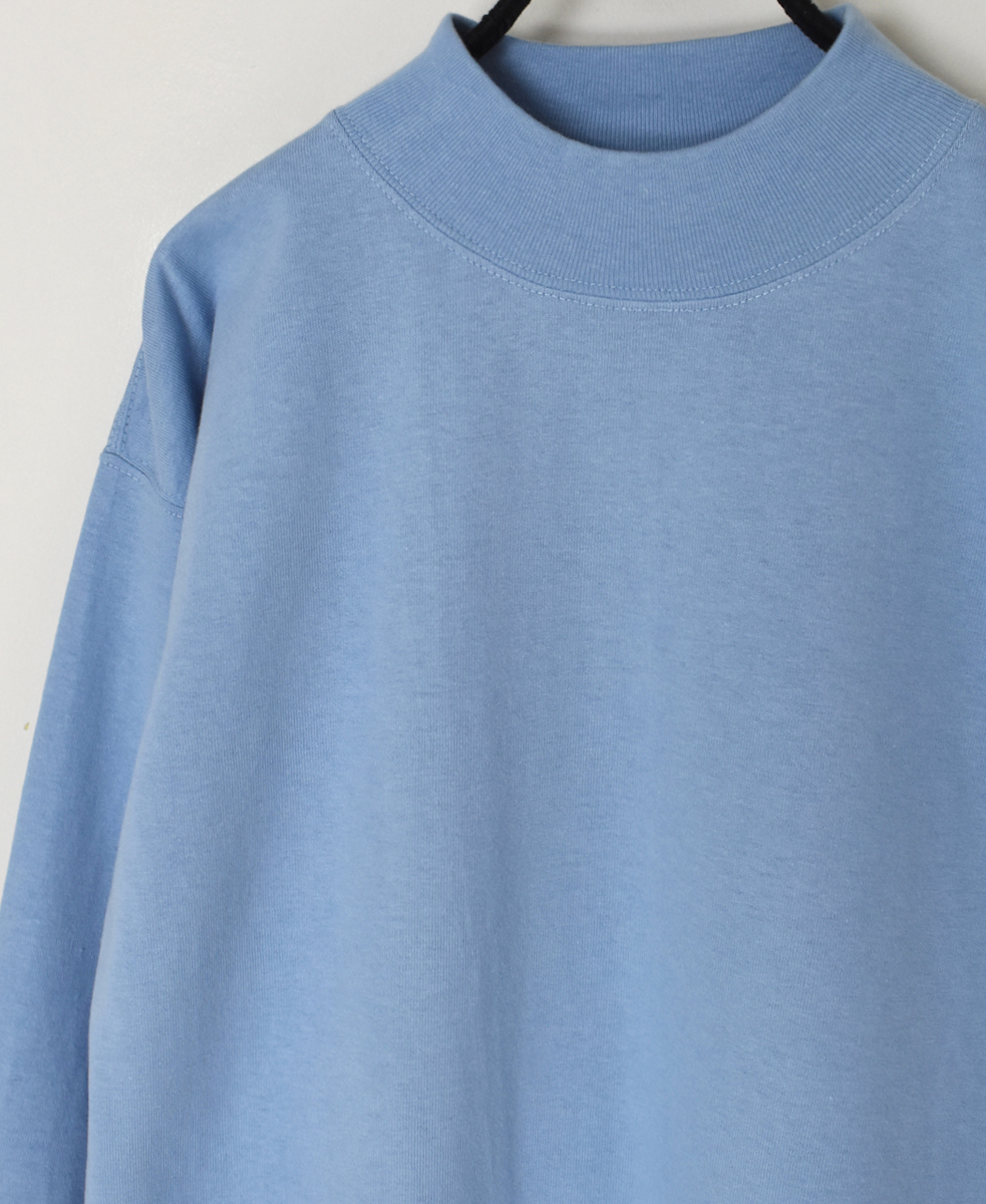 GNAM2401 (Tシャツ) SINGLE JERSEY MOCK-NECK LONG SLEEVE T-SHIRT