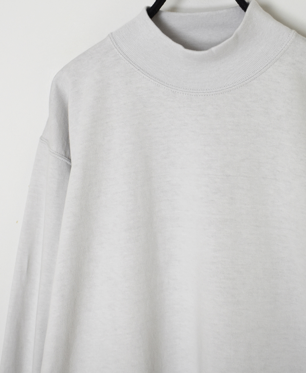 GNAM2401 (Tシャツ) SINGLE JERSEY MOCK-NECK LONG SLEEVE T-SHIRT