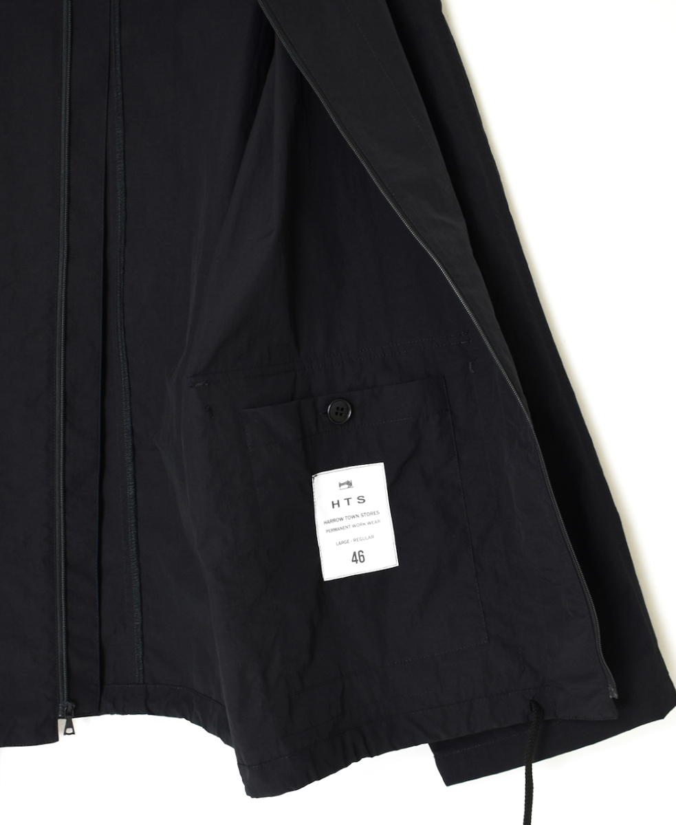 NHT2511CNC(ジャケット) NYLON/COTTON HOODED PARKA WITH GUSSETED POCKET