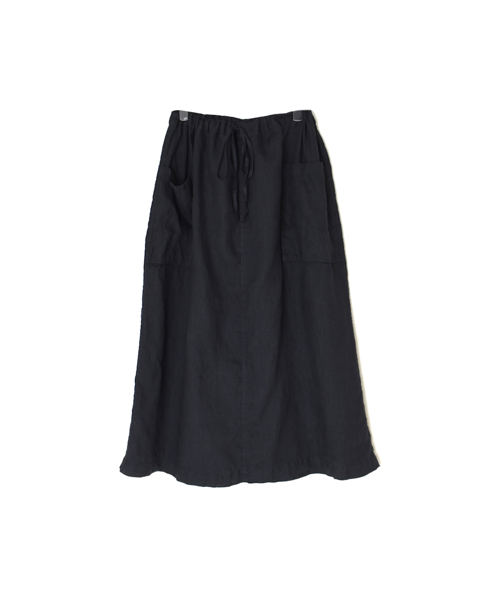 LNHT2531L(スカート) LINEN PLAIN OVERDYE EASY SKIRT