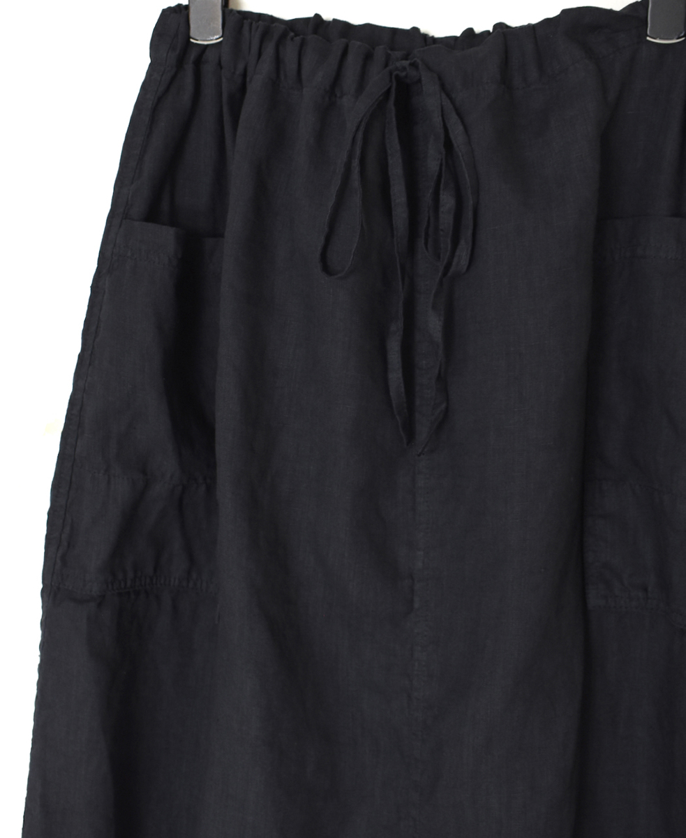 LNHT2531L(スカート) LINEN PLAIN OVERDYE EASY SKIRT