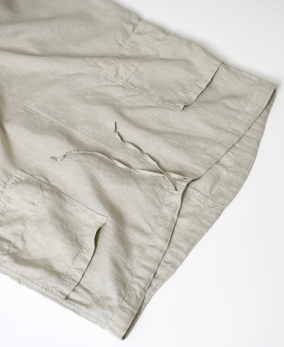 LNHT2531L(スカート) LINEN PLAIN OVERDYE EASY SKIRT
