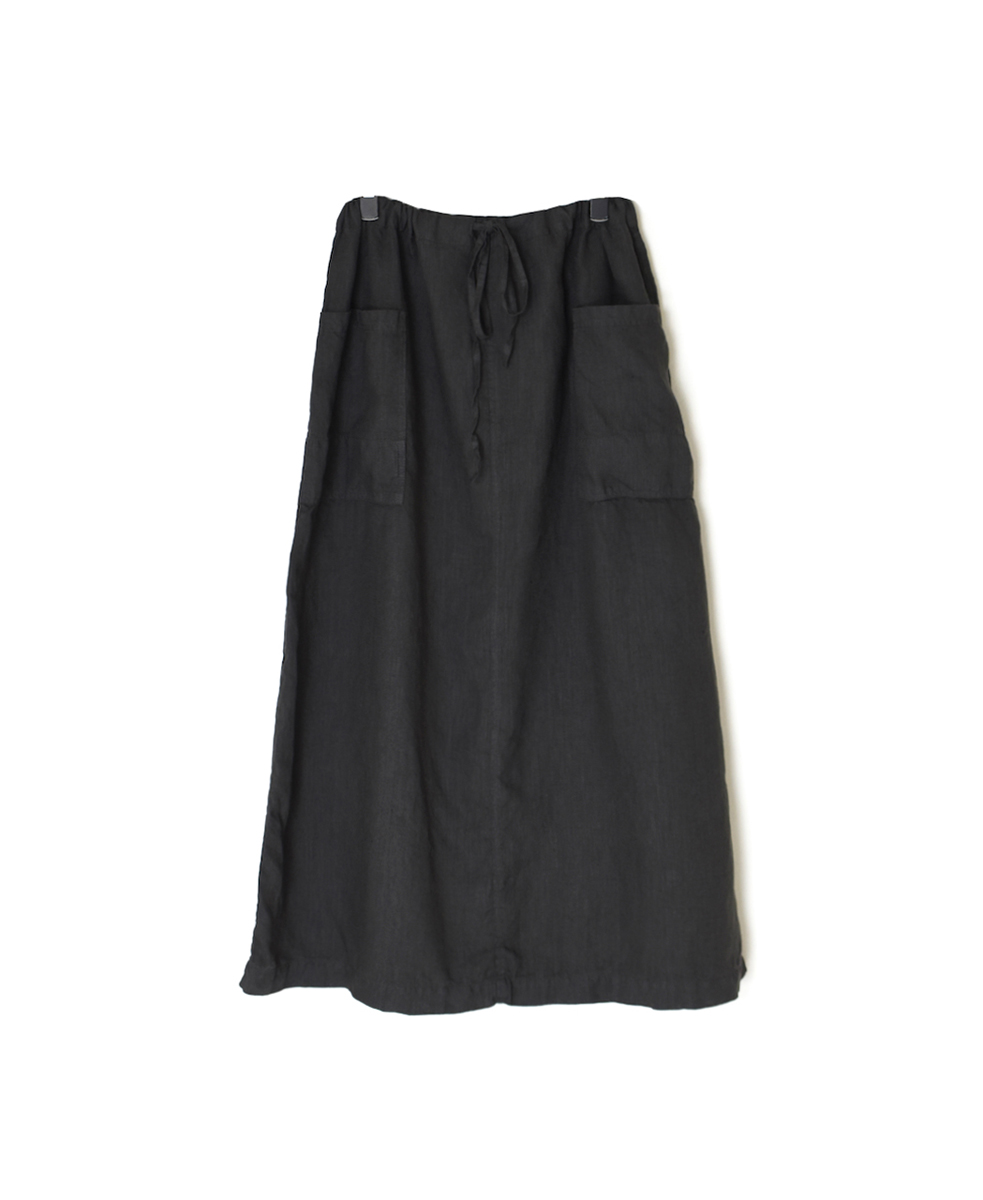 LNHT2531L(スカート) LINEN PLAIN OVERDYE EASY SKIRT