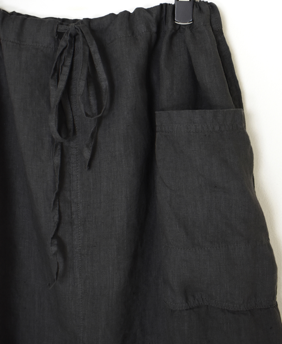 LNHT2531L(スカート) LINEN PLAIN OVERDYE EASY SKIRT