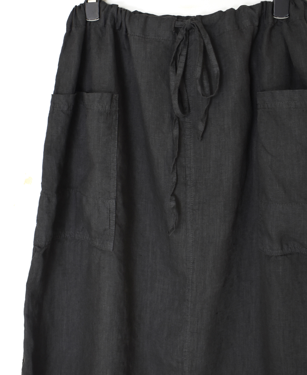 LNHT2531L(スカート) LINEN PLAIN OVERDYE EASY SKIRT