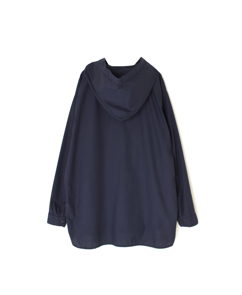 INHT2432CP (シャツ) 60s COTTON POPLIN OVERDYE HOODED PULLOVER SHIRT