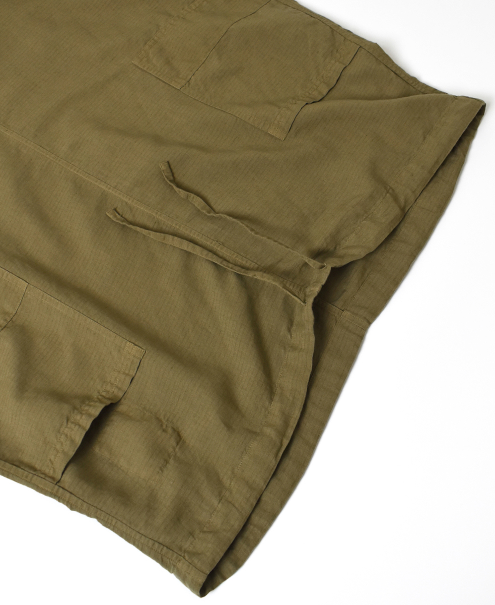 INHT2514CLD(スカート) COTTON LINEN OVERDYE EASY SKIRT