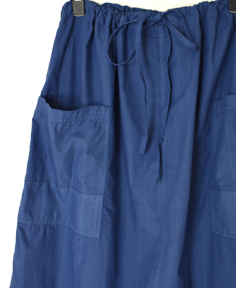 INHT2514STD(スカート) COTTON STRIPE OVERDYE EASY SKIRT
