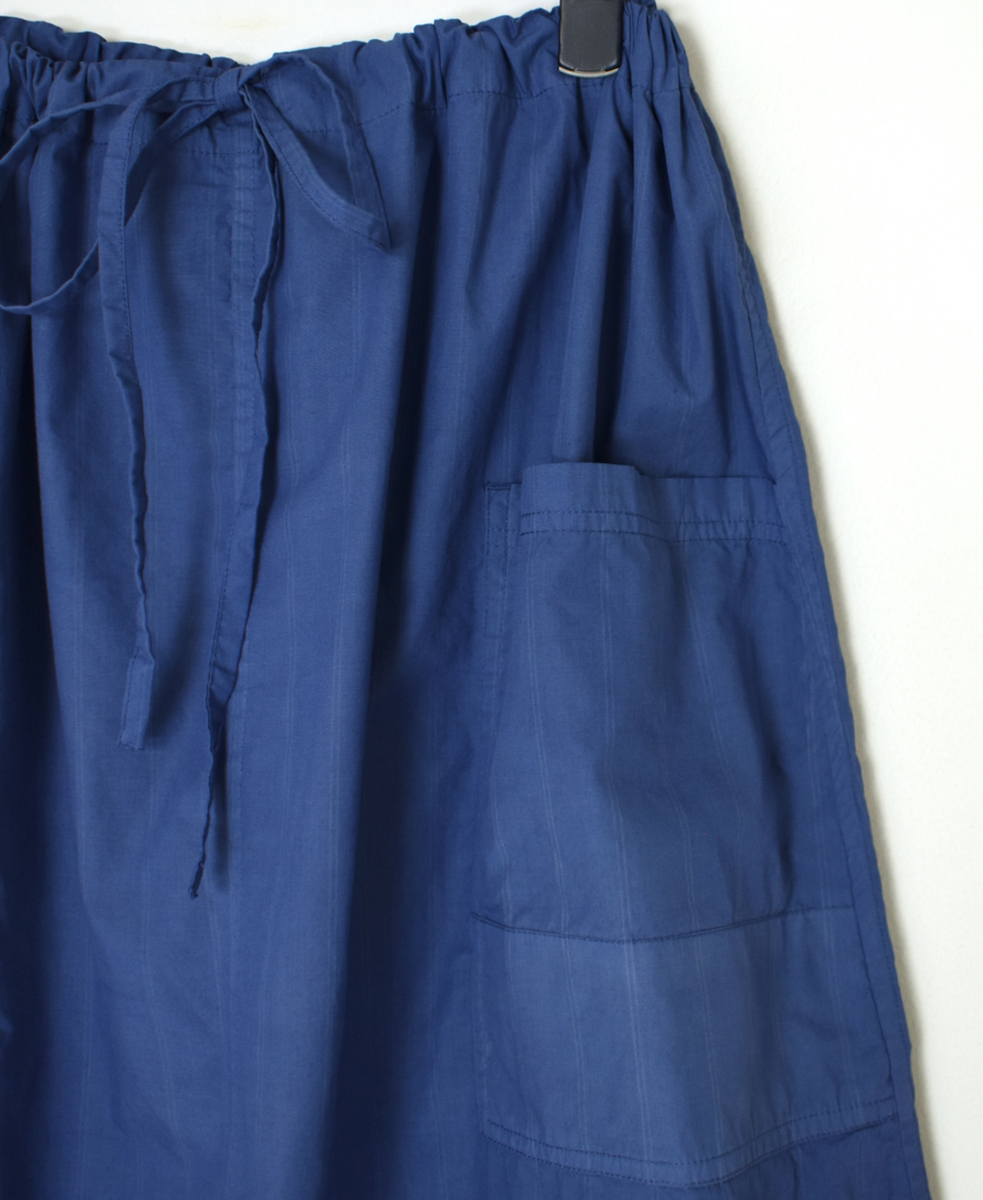 INHT2514STD(スカート) COTTON STRIPE OVERDYE EASY SKIRT