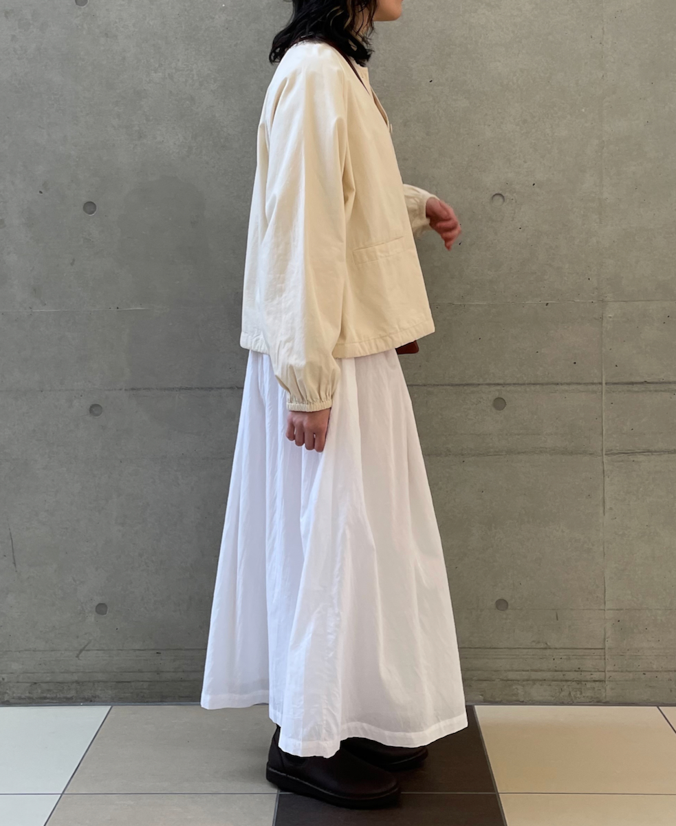 NMDS24633W(ジャケット) 40s ORGANIC POPLIN RAGLAN STRING JACKET