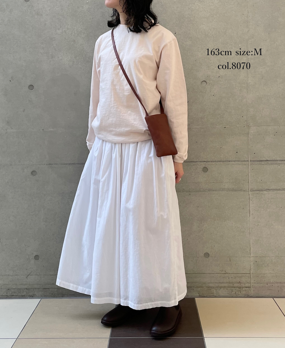 NGW9951 (Tシャツ) CREW NECK L/SL WITH CUFF & HEM RIB