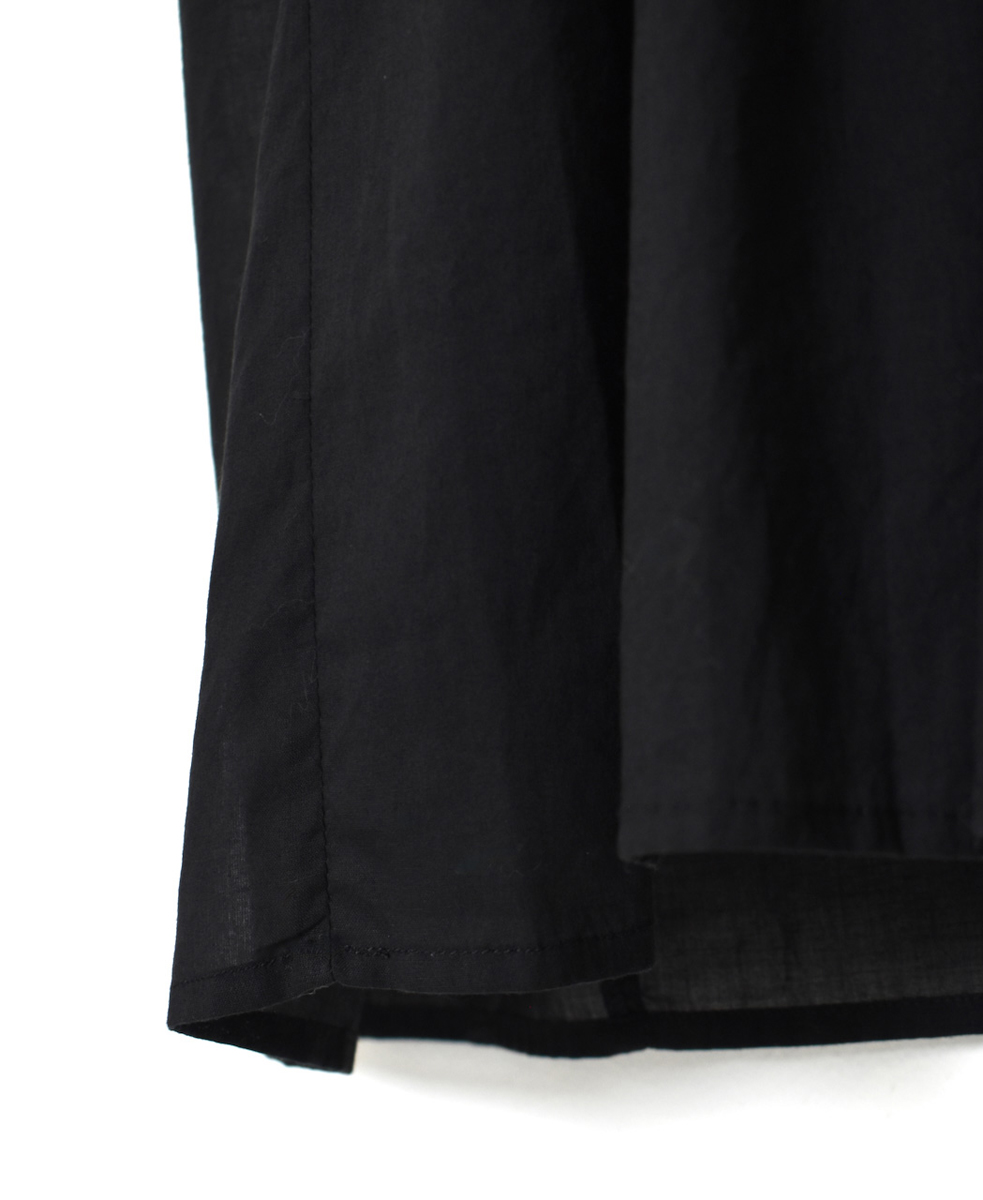 NMDS25223(ワンピース) 80s ORGANIC VOILE PLAIN CREW-NECK P/O DRESS WITH MINI PINTUCK