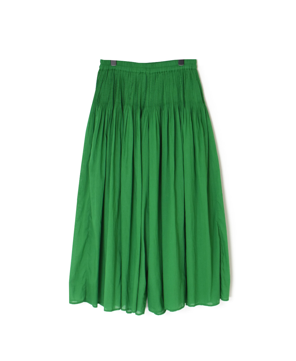 NMDS25226(パンツ) 80s ORGANIC VOILE PLAIN CULOTTES WITH MINI PINTUCK